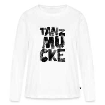 Tanzmucke schwarz - Women's Premium Organic Long Sleeve Shirt - white - Front - Julia (174cm)