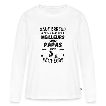PATER SINNER - Frauen Premium Bio Langarmshirt - Weiß - Vorne - Julia (174cm)
