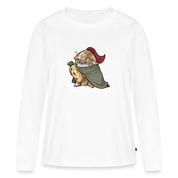 Ritter - Frauen Premium Bio Langarmshirt - Weiß - Vorne - Julia (174cm)