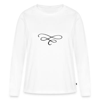 Décoration - T-shirt manches longues Premium bio Femme - blanc - Devant - Julia (174cm)