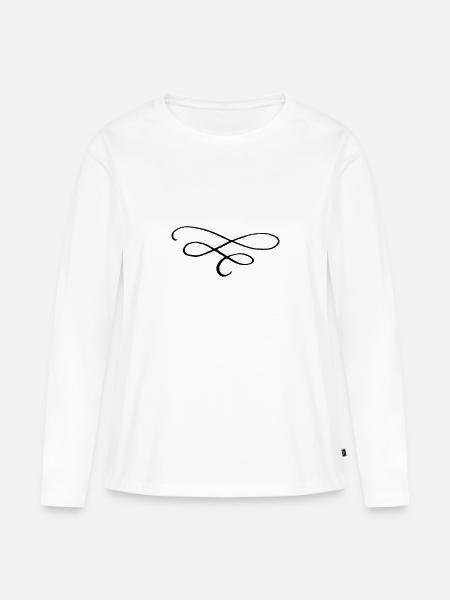 Dekoration - Frauen Premium Bio Langarmshirt - Weiß