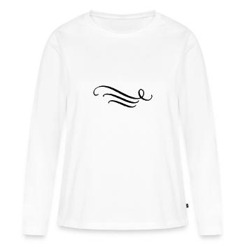 Décoration - T-shirt manches longues Premium bio Femme - blanc - Devant - Julia (174cm)