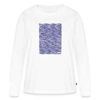 Ostsee-Liebe, Ostsee-Fans - Frauen Premium Bio Langarmshirt - Weiß - Vorne - Julia (174cm)