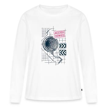 Accès Interdit - Underground - T-shirt manches longues Premium bio Femme - blanc - Devant - Julia (174cm)