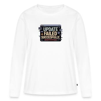 update-failed-successfully - Women's Premium Organic Long Sleeve Shirt - white - Front - Julia (174cm)