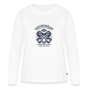 Legend garage screwdriver workshop piston car - Women's Premium Organic Long Sleeve Shirt - white - Front - Julia (174cm)