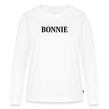 BONNIE - T-shirt manches longues Premium bio Femme - blanc - Devant - Julia (174cm)
