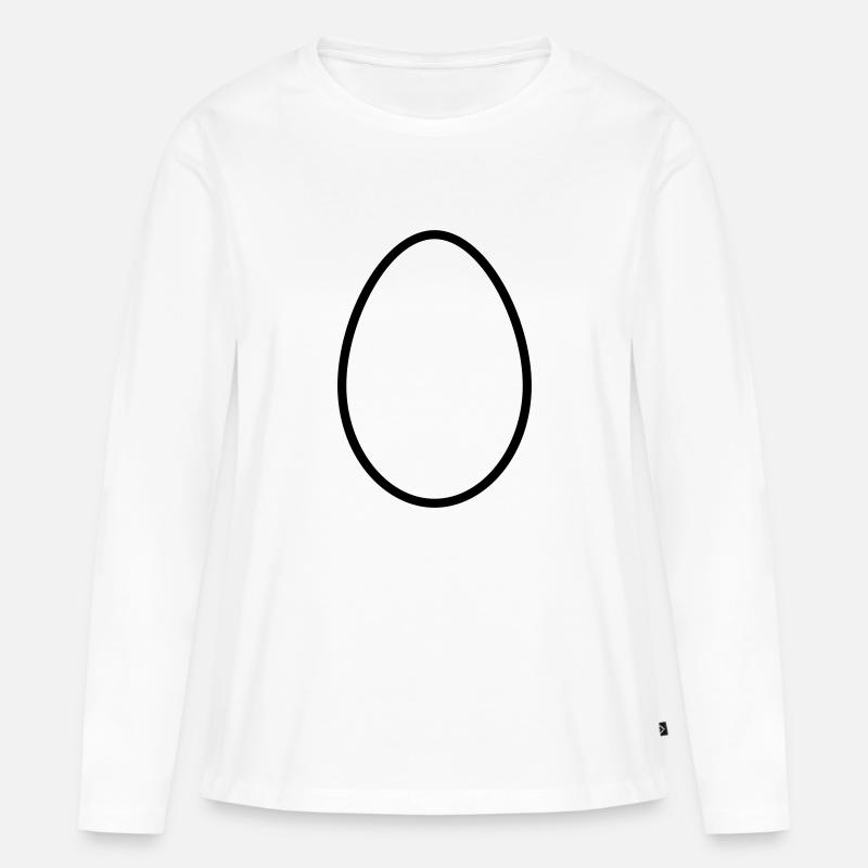 EI - Frauen Premium Bio Langarmshirt - Weiß