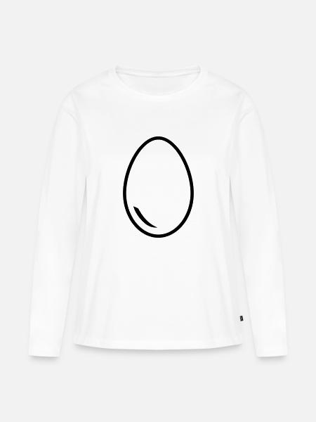 EI - Frauen Premium Bio Langarmshirt - Weiß