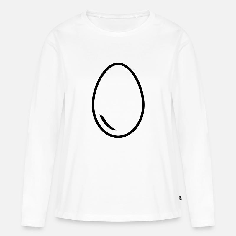 EI - Frauen Premium Bio Langarmshirt - Weiß