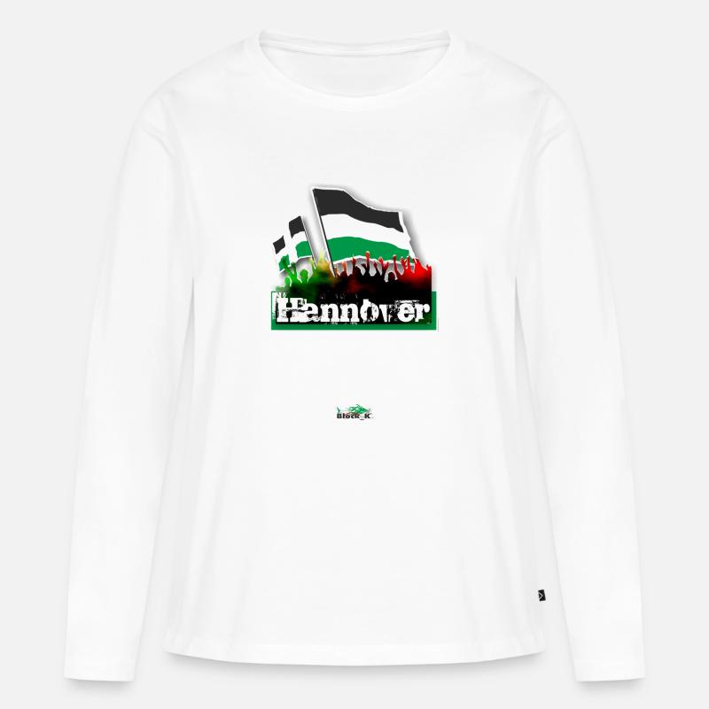 hannover - Frauen Premium Bio Langarmshirt - Weiß