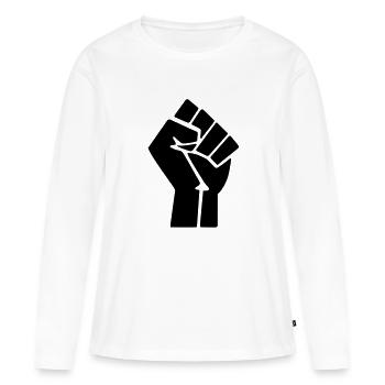 Revolution - Women's Premium Organic Long Sleeve Shirt - white - Front - Julia (174cm)