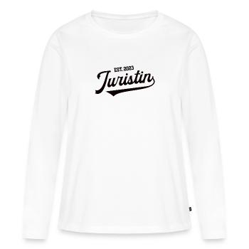 Juristin 2023 Jurastudium Jurastudentin Abschluss - Frauen Premium Bio Langarmshirt - Weiß - Vorne - Julia (174cm)