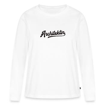 Architektin Baumeisterin Frauen Architektur - Frauen Premium Bio Langarmshirt - Weiß - Vorne - Julia (174cm)