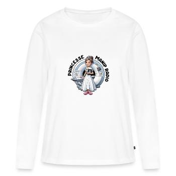 Princesse Manip Radio Manipulatrice Radiologie - T-shirt manches longues Premium bio Femme - blanc - Devant - Julia (174cm)