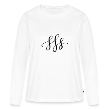 Décoration - T-shirt manches longues Premium bio Femme - blanc - Devant - Julia (174cm)