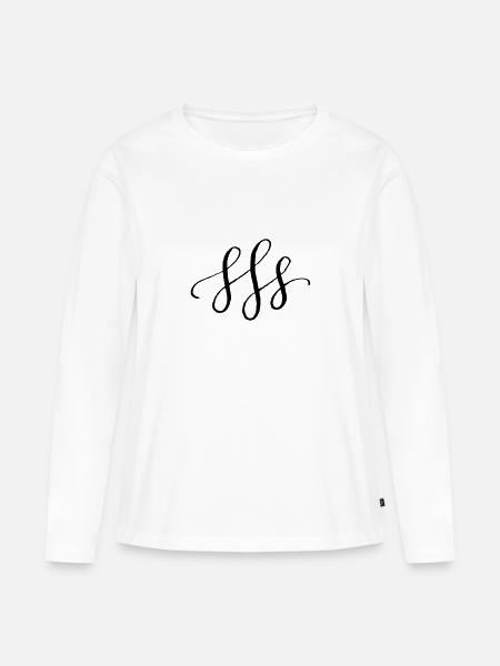 Dekoration - Frauen Premium Bio Langarmshirt - Weiß