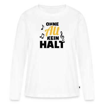 Chor - Frauen Premium Bio Langarmshirt - Weiß - Vorne - Julia (174cm)