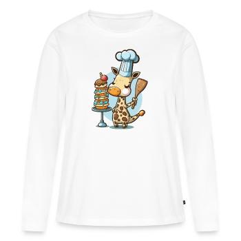 Tall Order Cooking - Women's Premium Organic Long Sleeve Shirt - white - Front - Julia (174cm)