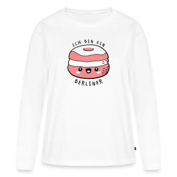 Citations - T-shirt manches longues Premium bio Femme - blanc - Devant - Julia (174cm)