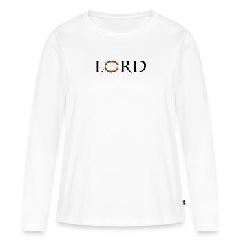 Lord, Lord Jesus Messiah - Women's Premium Organic Long Sleeve Shirt - white - Front - Julia (174cm)
