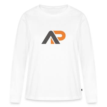 AP design - Women's Premium Organic Long Sleeve Shirt - white - Front - Julia (174cm)