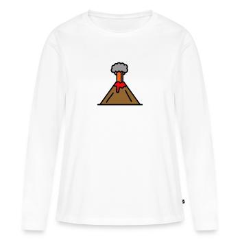 Vulkan - Frauen Premium Bio Langarmshirt - Weiß - Vorne - Julia (174cm)