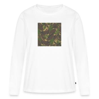 Dutch camouflage - Women's Premium Organic Long Sleeve Shirt - white - Front - Julia (174cm)
