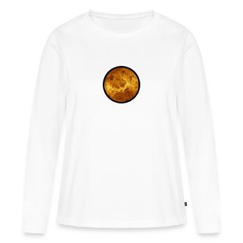 Venus - T-shirt manches longues Premium bio Femme - blanc - Devant - Julia (174cm)