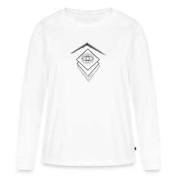 Illustration cool d’Illuminati - T-shirt manches longues Premium bio Femme - blanc - Devant - Julia (174cm)