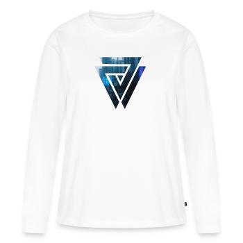 Corée Séoul - T-shirt manches longues Premium bio Femme - blanc - Devant - Julia (174cm)