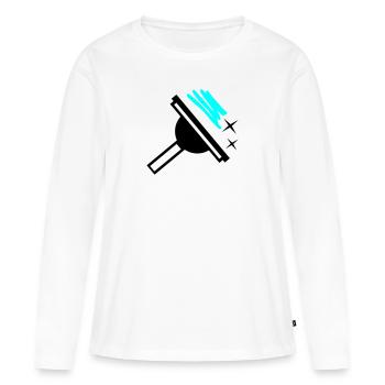 Window cleaner - Women's Premium Organic Long Sleeve Shirt - white - Front - Julia (174cm)