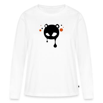 little bad monster - Women's Premium Organic Long Sleeve Shirt - white - Front - Julia (174cm)