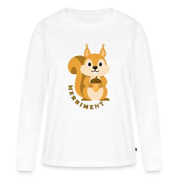 JOIE - T-shirt manches longues Premium bio Femme - blanc - Devant - Julia (174cm)
