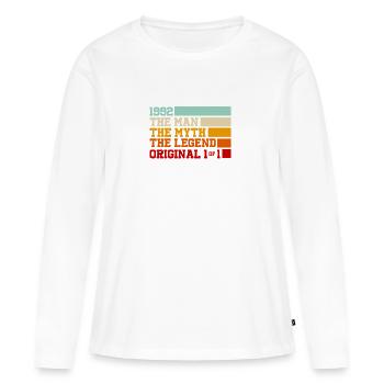 1992 The Man Myth Legend Original 1/1 - Women's Premium Organic Long Sleeve Shirt - white - Front - Julia (174cm)
