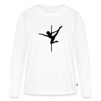 Pole Dance - Ballerina - Women's Premium Organic Long Sleeve Shirt - white - Front - Julia (174cm)