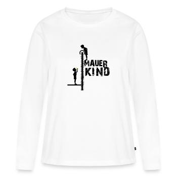 Enfant du mur de Berlin - BERLIN, BERLIN - T-shirt manches longues Premium bio Femme - blanc - Devant - Julia (174cm)