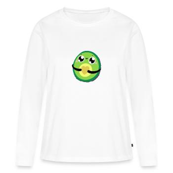 Cuqui Avocado - Women's Premium Organic Long Sleeve Shirt - white - Front - Julia (174cm)