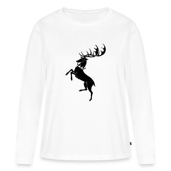 Coat of thrones - Frauen Premium Bio Langarmshirt - Weiß - Vorne - Julia (174cm)