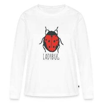 ladybug - Women's Premium Organic Long Sleeve Shirt - white - Front - Julia (174cm)