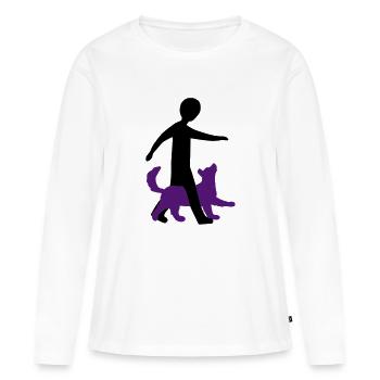 Dog Dancing 1-3 - Frauen Premium Bio Langarmshirt - Weiß - Vorne - Julia (174cm)