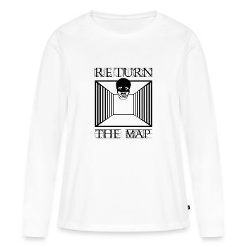 Time Bandits Return The Map - Women's Premium Organic Long Sleeve Shirt - white - Front - Julia (174cm)