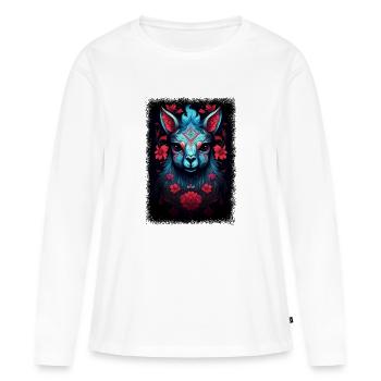 animal rights activists baby animal present - Frauen Premium Bio Langarmshirt - Weiß - Vorne - Julia (174cm)