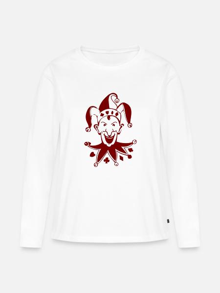 bad joker - Frauen Premium Bio Langarmshirt - Weiß