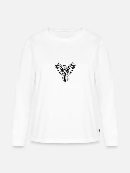 Gothic, EBM, Industrial - Frauen Premium Bio Langarmshirt - Weiß