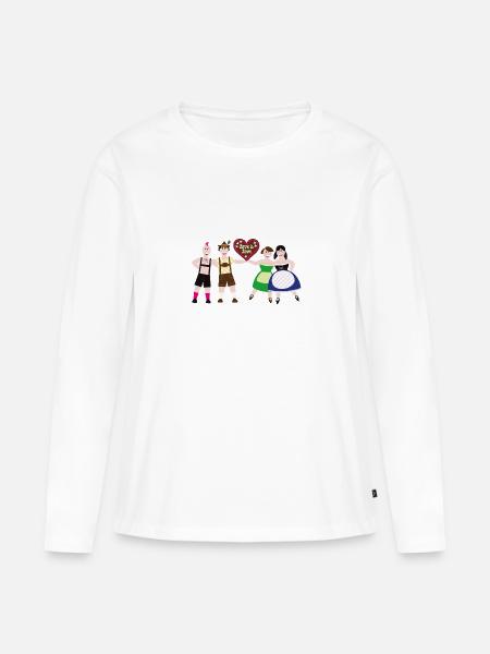 Oktober Pride - Frauen Premium Bio Langarmshirt - Weiß