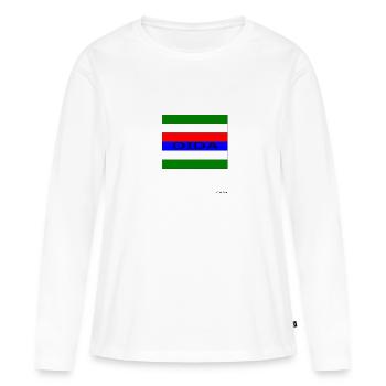 rapide - T-shirt manches longues Premium bio Femme - blanc - Devant - Julia (174cm)