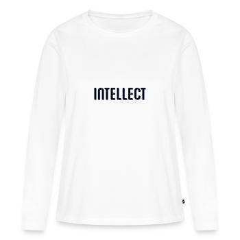 Intellect - T-shirt manches longues Premium bio Femme - blanc - Devant - Julia (174cm)