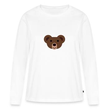 Bear Bear - Women's Premium Organic Long Sleeve Shirt - white - Front - Julia (174cm)