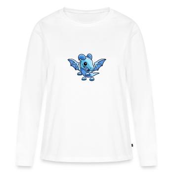 Cute Frost Dragon - Women's Premium Organic Long Sleeve Shirt - white - Front - Julia (174cm)